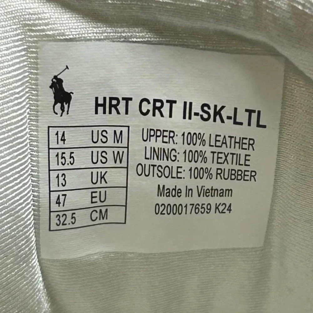 Polo Ralph Lauren Heritage Court II White/Brown‎ Bottoms Size Men 14